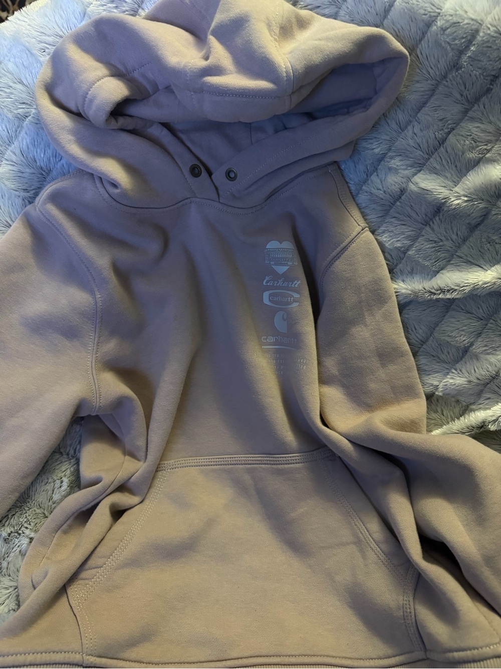 Carhartt Relaxed Fit Hoodie in Mauve-Taupe